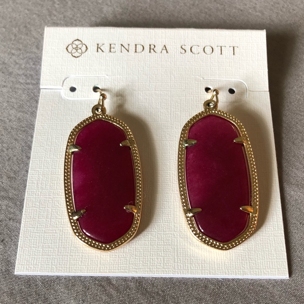 Kendra Scott - Elle earnings in Maroon Jade